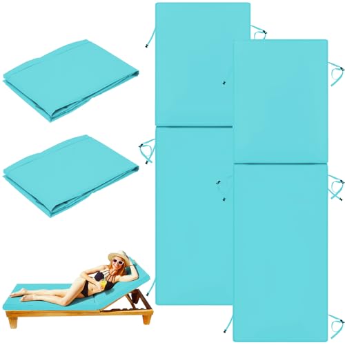 Iheqard Teal Chaise Lounge Covers