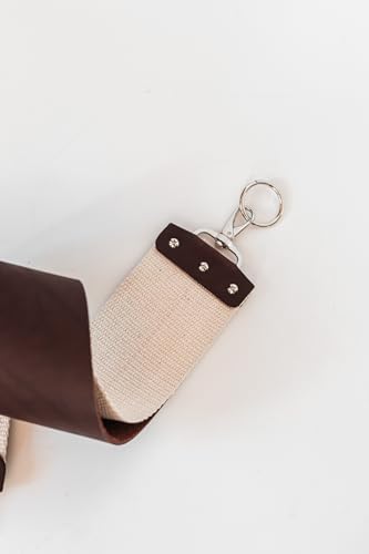 Razor Strop - Barber's Latigo Leather Straight Razor Strop. Dual Strap that will be a Great Addition for Any Straight Razor. PREMIUM LEATHER Strop for Sharpening. (Brown)