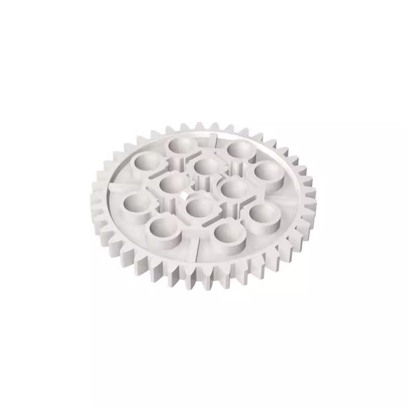 3649 Gear Technic Gear 40 Tooth 10 Pieces GDS-1099 Compatible with Lego Building Blocks Color:White