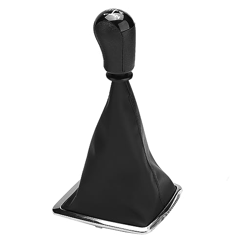 Qiilu ユニバーサル 5 速ギアシフトノブカバーフォーカス MK2 2004-2008 + 人間工学に基づいたギアゲートルブーツカバー