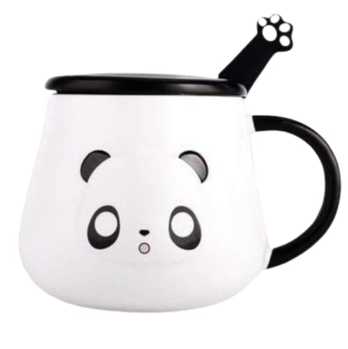 GoGift Cute Lazy Panda Design Printed On Ceramic Coffee Mug - 1 Piece, 300 ml
