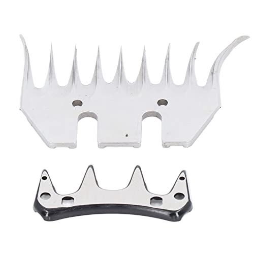 Tesoura de Ovelha Lâmina Tesoura de lã Curvada para Cabras Dentes Curvos 9 Dentes 0,4 pol. Elétrica