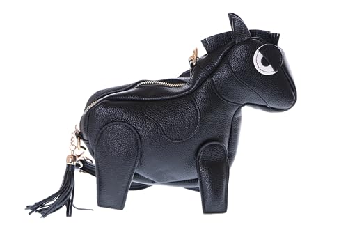 Sac cheval Kawaii-Story LB-6108-2 noir en bandoulière pour un style unique