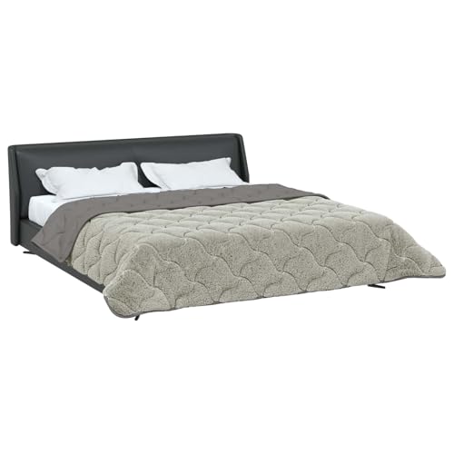 Edredón para Invierno y Verano Transpirable de Cama Matrimonio 220x240 con Tacto Peluche 3