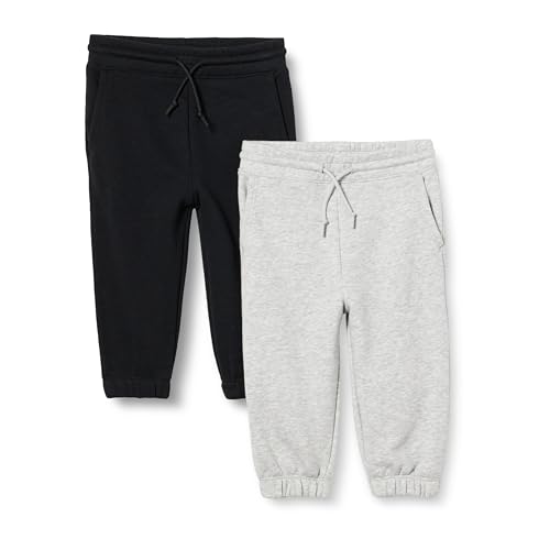 Amazon Essentials Boys and Toddlers' Cotton Joggers, Pack of 2
