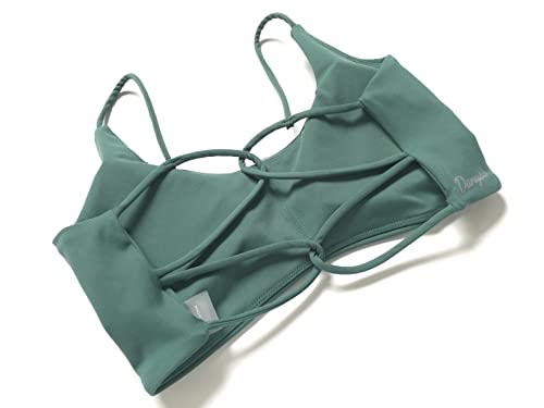 Image of Danysu Backless Sports Bra Soft Workout Tops with Removable Padded Yoga Training Bras Strappy Going Out Top