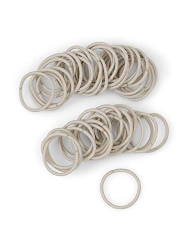 Heliums Small Hair Bands - Ash Blonde - 2mm Hair Ties, 48 Count, 2.5cm Mini Hair Bobbles for Thin Hair Small Ponytails, Braids and Kids - Image 2