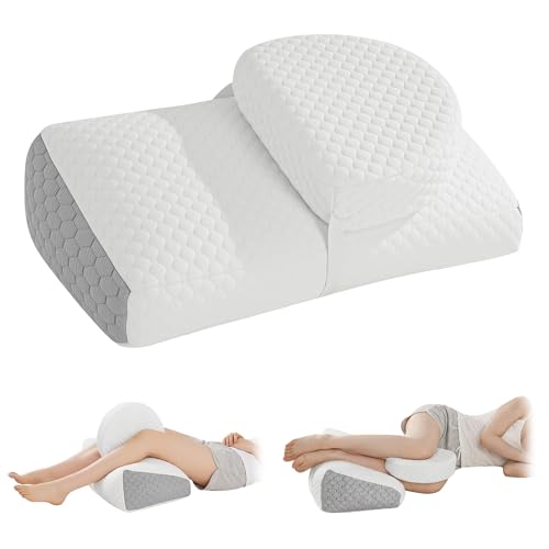 ROYALAY Adjustable Pillow for Sciatica Relief Sleeping, Memory Foam Leg Pillow for Hip Pain While...