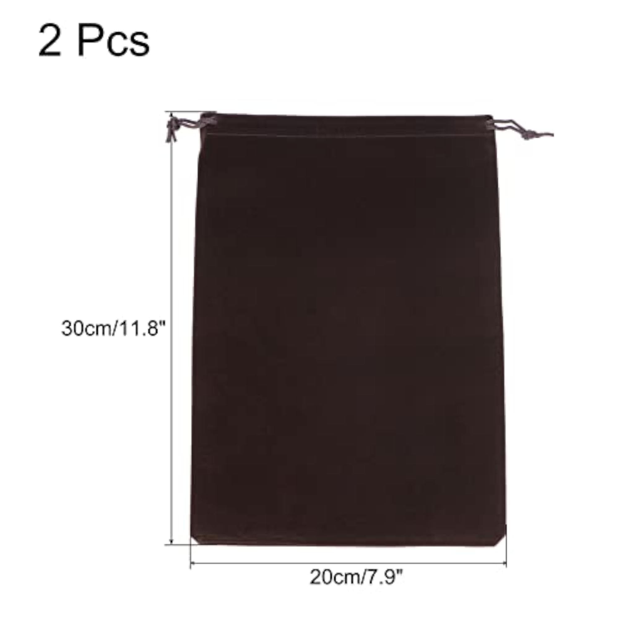 30x20cm Microfiber Pouch, 2Pcs Soft Storage Drawstring Gift Bag for Glasses