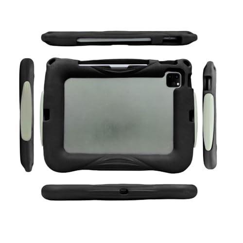 Coque iPad Air 11 M4 2026 antichoc noire rigide pour enfant