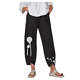 ✿Die Hose besteht aus Leinen und Baumwolle. Ein angenehmes Material, blickdicht, hautfreundlich, atmungsaktiv, stilvoll und bequem. Perfekt für das ganze Jahr über zu tragen. Die Hose hat einen frischen Look und ist cool zu tragen