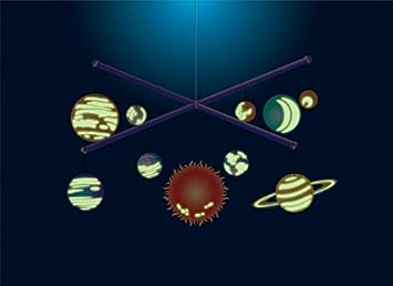 4M Glow-in-the-Dark Solar System Mobile Making Kit, Multi