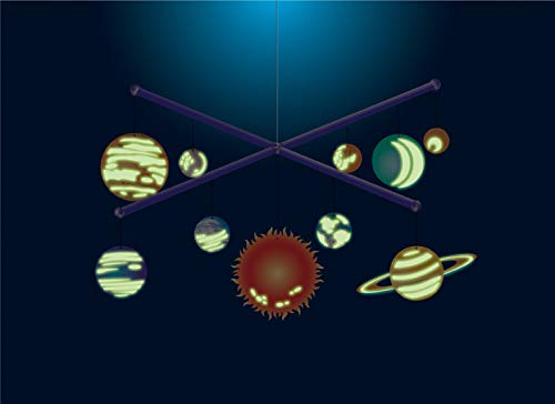 4M Glow-In-The-Dark Solar System Mobile Making Kit, Multi #TOP6