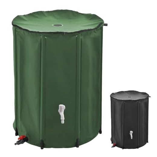 Linxor - Réservoir souple, récupérateur d'eau de pluie pliable - 500 L - 2 Coloris