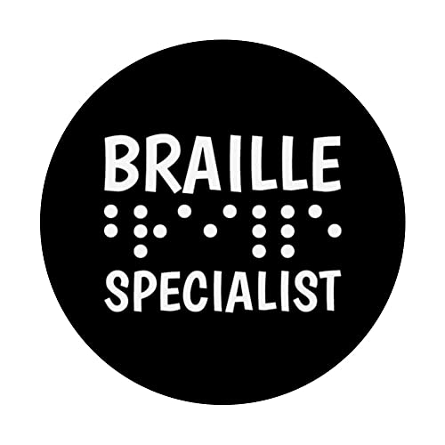 Braille Specialist PopSockets Swappable PopGrip, Black - Image 3