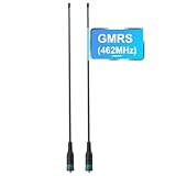 TIDRADIO TD-771 GMRS Radio Flexible Whip Antenna (2 Pack, 462-467MHz, 15.15 inch) for BAOFENG Radio GM21, TD-H8, TD-H3 Plus, UV-5G Plus Mini, GM-15 Pro, UV-9G GMRS Walkie Talkie, SMA-Female