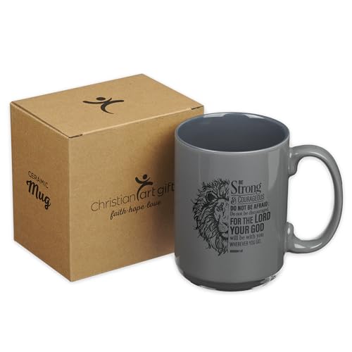 Christian Art Lion Scripture Mug