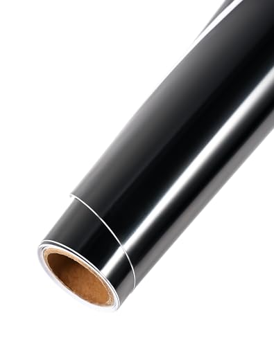 Image of Gloss Black Car Vinyl Wrap Roll - 24 inchx60 inch (2ft x 5ft) Vinyl Wrap Film for Car Body Protection, Scratch Resistance with Air Release Technology (Gloss Black)