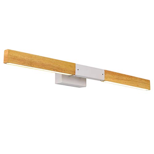 Miroir lumière LED en bois pour éclairer le salon et la chambre