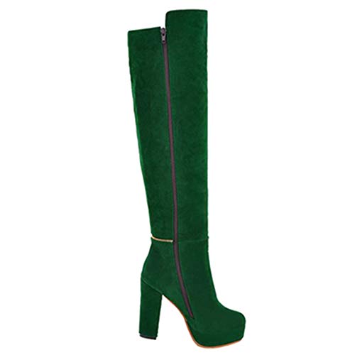 Bottes hautes décontractées haut de gamme avec finitions main marron