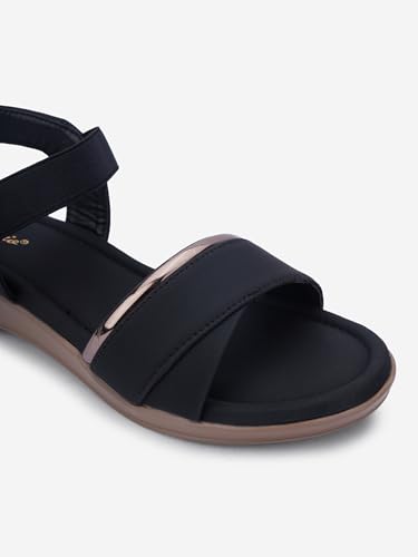 Image of SKOLL Wedges Heels Sandals For Women, Comfortable Heel, Ankle Straps