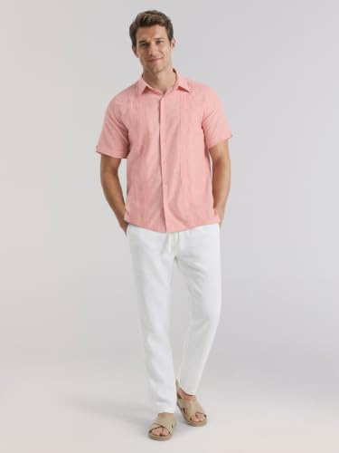 Image of Cubavera Men's Linen-Blend Lightweight Pants with Drawstring (Size Small - 5X Big & Tall)