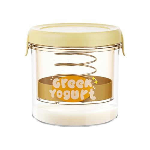 Filtro de yogur fácil de usar con malla ultrafina y tapa, filtro de malla ultrafina, separador de yogur, leche de soja, queso, preparación intuitiva de