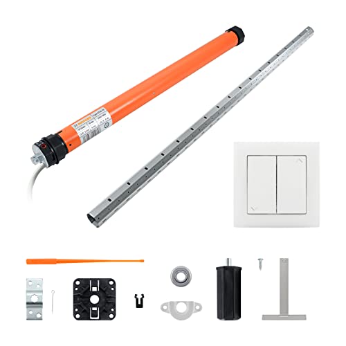 3T-MOTORS Rolladen-Set mit Wippschalter Einbau-Material und Rollladen-Welle SW40 Rohrmotor Rolladenantrieb TÜV geprüft verschiedene Größen Set bis 1 10 m