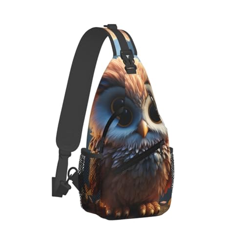 Bolso pequeño tipo sling para pecho unisex