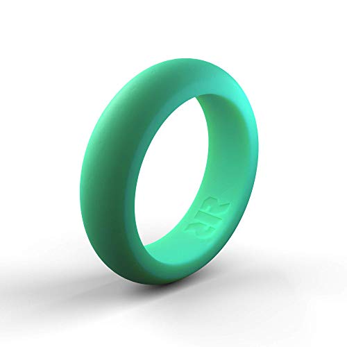 Women's Aqua Silicone Wedding Ring