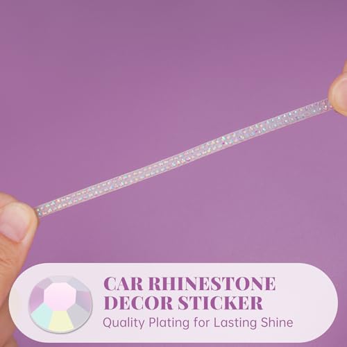 Ruban strass cristal autocollant blanc irisé pour customiser sans colle - 4