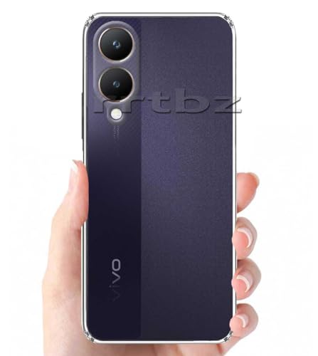 Image of Soft Silicone TPU Back Cover Compatible with Vivo Y28 5G / Y17s