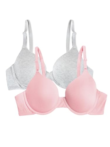 Image of Fruit of the Loom Women's Smooth Cotton T-Shirt Bra - Ultra-Soft, Flexible, and Invisible Under Tees