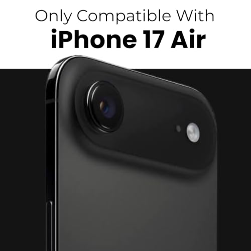 Image of RIGGEAR Shockproof Clear Hybrid Armor Magnetic Back Cover Case Compatible with MagSafe Accessories for iPhone Air /iPhone 17 Air (Transparent PC + TPU Bumper)