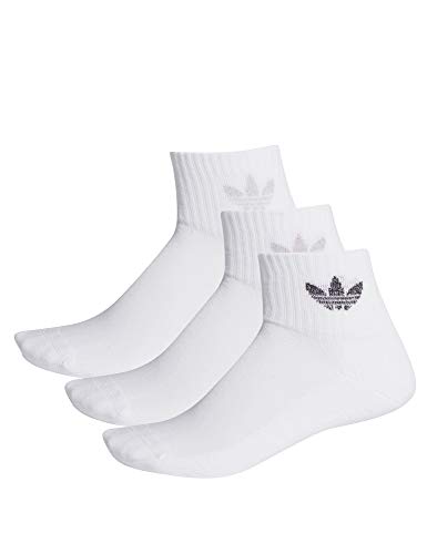 Adidas FM0713 Calze Mid-Cut, Bianco, XS Donna