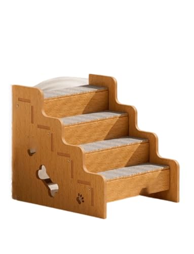ペットランプ 木製 2段 ペット用階段 滑り止めカーペット付きステップランプ ベッドやソファに最適(Style 3)