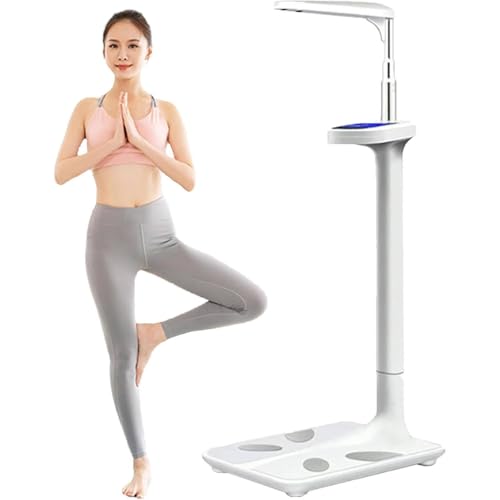 DHMYYXGS Escala Peso Y Altura por Ultrasonidos,Báscula Digital para Médicos, Analizador Composición Corporal,con Pantalla LCD para Medir Peso,Altura IMC