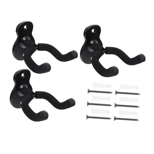 BinZyronic ギターフック 1セット 鉄製 ? 楽器壁掛けラック ウクレレ対応 吊り下げ収納 耐久設計