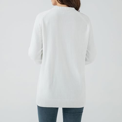 Image of Simple&Opulence Women's Chenille Sweater Crewneck Long Sleeve Pullover Ribbed Cuff Hem Round Neck Jumper Tops