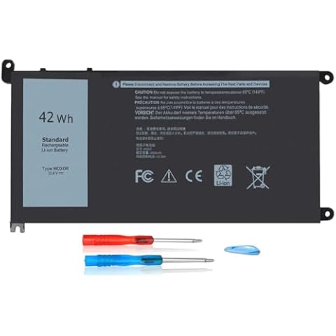 DMKAOLLK WDX0R Battery for Dell Cover