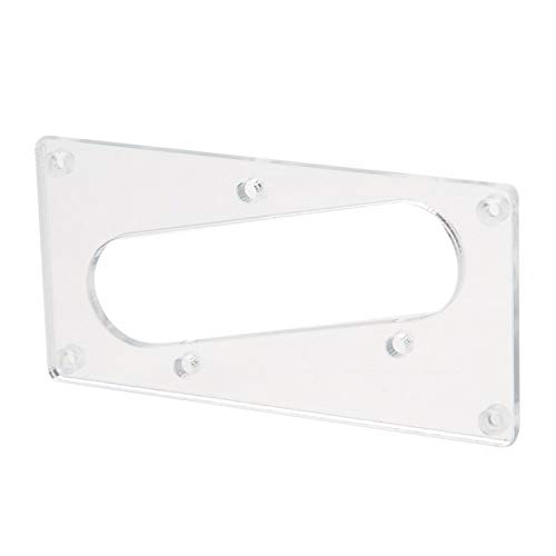 Humbucker-Ring, Montagering aus Acryl-Tonabnehmerrahmen, praktisch, langlebig, für Bass, für Gitarre, für Gitarrenbauer, für Gitarristen(Silber (GB409C)) Cover