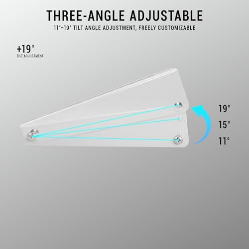 3 Angles Adjustment PC Fan Bracket Computer Case Chassis Cooling Fan Radiator Conversion Adapter Holder for PC Case Heatsink-240 White by ESGAMING - Used condition - Image 5
