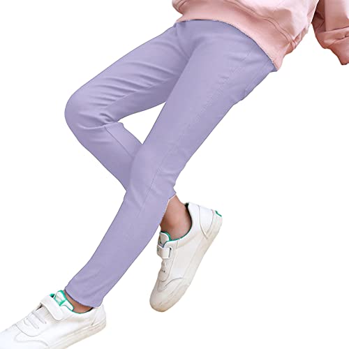 Girls Legging Pants Basic Super Stretchy Skinny Fit Full Length Tights3