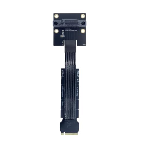 Cable M.2 M Key chapado en plata PCIe 4.0 NVMe vertical de alta fidelidad MS8