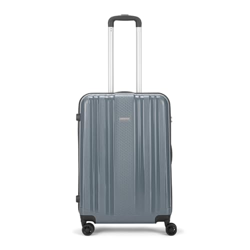 Image of Aristocrat Fortuner Check-in 65 Cm(Medium) Polypropylene 360 Degree 8 Wheels Trolley Bag for Travel Hard Case Luggage, Lightweight with TSA Lock & Robust Trolley with 3 Yrs Warranty (Slate Grey)