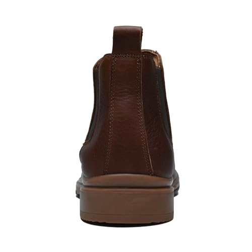 Image of ArcBrothers Men's Chelsea Boots, Relaxed Fit Roomy Toe Box Design, Premium Leather Slip-on Ankle Boots, All-Day Comfort