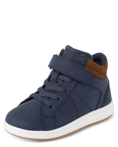 Image of The Children's Place Boys Boys Casual Lace Up Hi Top Sneakers