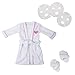 Adora Amazon Exclusive Amazing Girls Accessories, Pajama Outfit with Satin PJ Button Shirt, Fuzzy Slippers and Three Spa Face Masks Birthday Gift for Ages 6+ - Spa Day Jammie Set