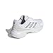 adidas Women's Courtjam Control 3 Tennis Sneaker, White/Silver Metallic/Grey, 8.5