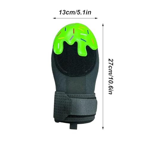 Youth Sliding Mitt, Baseball Glove for Hand Protection, Ice Cream Drip Design for Universal Right or Left Hand